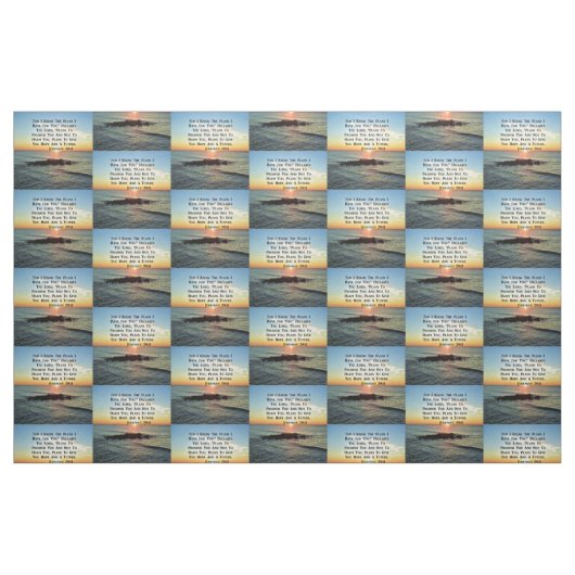 SERENE SUNRISE JEREMIAH 29:11 SCRIPTURE DESIGN STOFF (Fat Quarter (45,7 x 55,9 cm))