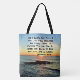 SERENE SUNRISE JEREMIAH 29:11 SCRIPTURE DESIGN TASCHE