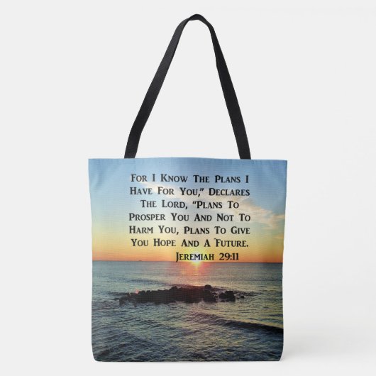 SERENE SUNRISE JEREMIAH 29:11 SCRIPTURE DESIGN TASCHE (Vorderseite)