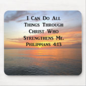 SERENE SUNRISE PHILIPPIANS 4:13 FOTO SCRIPTURE MOUSEPAD (Vorne)