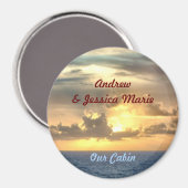 Serene Sunrise Stateroom Door Marker Magnet (Vorderseite/Rückseite)