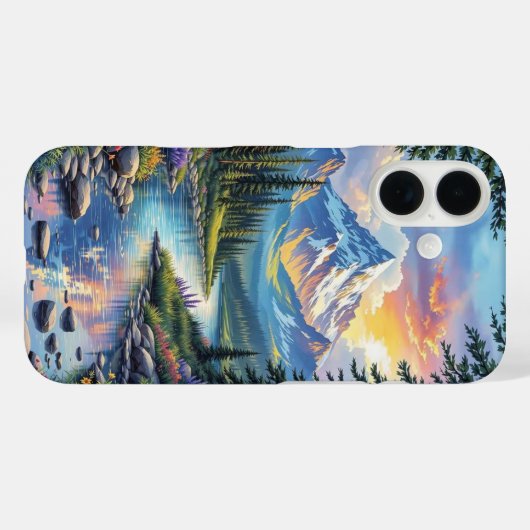 Serene Sunset Beach Case-Mate iPhone Hülle (Rückseite (Horizontal))