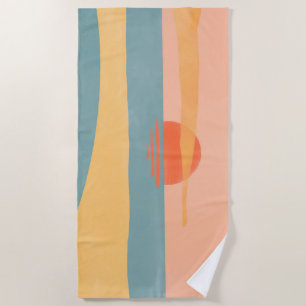 Serene Sunset Beach Handtuch