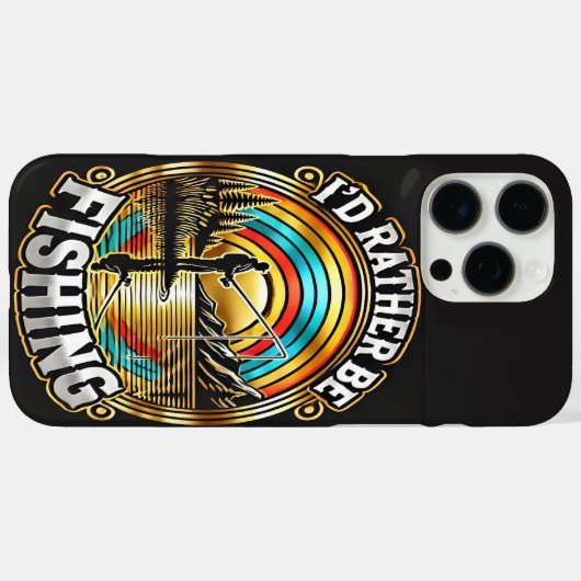 Serene Sunset Fishing Case-Mate iPhone Hülle (Rückseite (Horizontal))