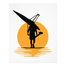 Serene Sunset Rowing:Minimalistische Oarsman-Silho