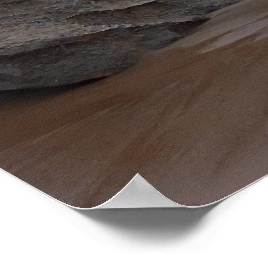 Serene Sunset Shore Poster (Ecke)