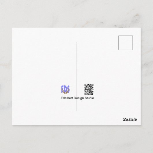 Serene Swan & Dragonfly Beileid Postkarte (Rückseite)