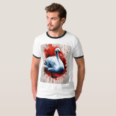 Serene Swan Elegance T-Shirt (Vorne ganz)