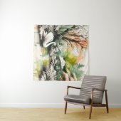 Serene Swan Lake Park Wandteppich (Beispiel (Horizontal))