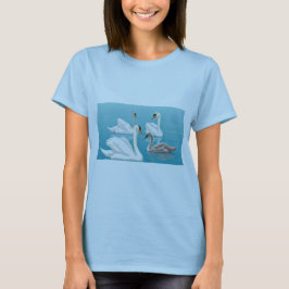 Serene Swans: Familienharmonie T-Shirt