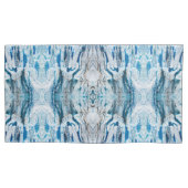 Serene symmetric ice blue L-size abstract pattern Kissenbezug (Vorderseite)