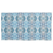 Serene symmetric ice blue S-size abstract pattern Kissenbezug (Vorderseite)