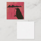 Serene Symphonien: Raindrops & Crows Mitteilungskarte (Vorne/Hinten)