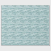 Serene Teal Water Wave Minimalist Geschenkpapier (Flach)