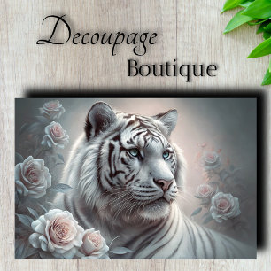 Serene Tiger Dekoupage Seidenpapier