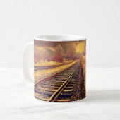 Serene Tracks Foto Kaffee Tasse (Vorderseite Links)