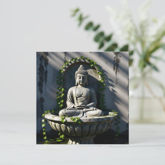 Serene Tranquil Buddha Fountain (Stehend Vorderseite)