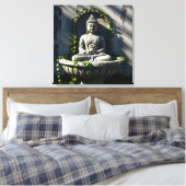 Serene Tranquil Buddha Fountain Leinwanddruck (Insitu (Schlafzimmer))