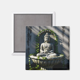 Serene Tranquil Buddha Fountain Magnet