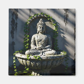 Serene Tranquil Buddha Fountain Magnet (Vorne)