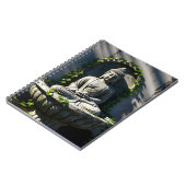 Serene Tranquil Buddha Fountain Notizblock (Linke Seite)