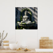 Serene Tranquil Buddha Fountain Poster (Küche)