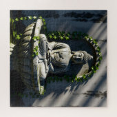 Serene Tranquil Buddha Fountain Puzzle (Horizontal)
