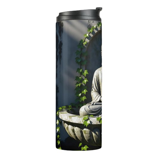 Serene Tranquil Buddha Fountain Thermosbecher (Nach links gedreht)