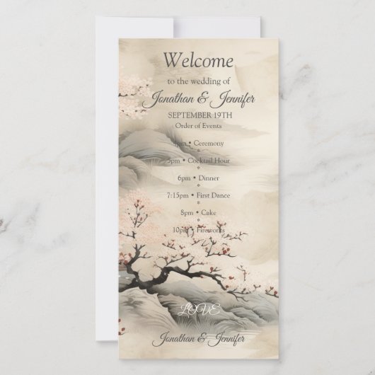 Serene Tranquility Ikebana japanisches Thema (Vorderseite)