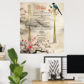 Serene Tranquility Ikebana japanisches Thema Poster (Heimbüro)