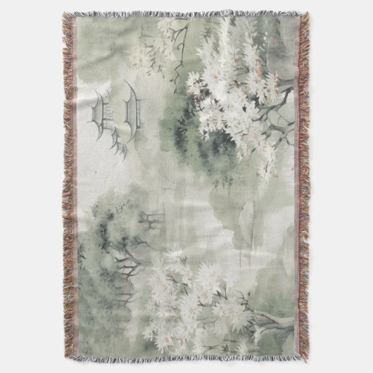 Serene Tranquility japanisches Thema Decke (Vorderseite Vertikal)