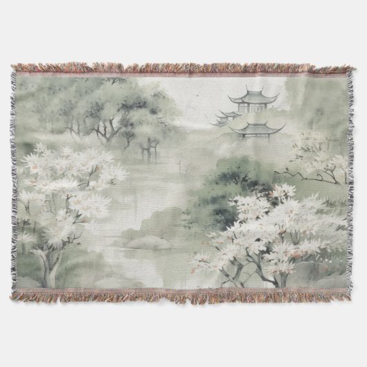 Serene Tranquility japanisches Thema Decke (Vorderseite)
