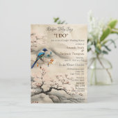 Serene Tranquility japanisches Thema Einladung (Stehend Vorderseite)