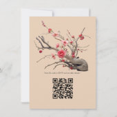 Serene Tranquility japanisches Thema Einladung (Rückseite)