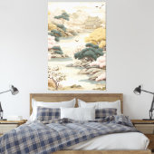 Serene Tranquility japanisches Thema Leinwanddruck (Insitu (Schlafzimmer))