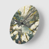 Serene Tranquility japanisches Thema Runde Wanduhr (Winkel)
