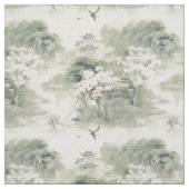 Serene Tranquility japanisches Thema Stoff (Muster)