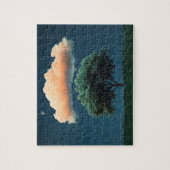 Serene Tree and Cloud - Entspannender Nachthimmel Puzzle (Vertikal)