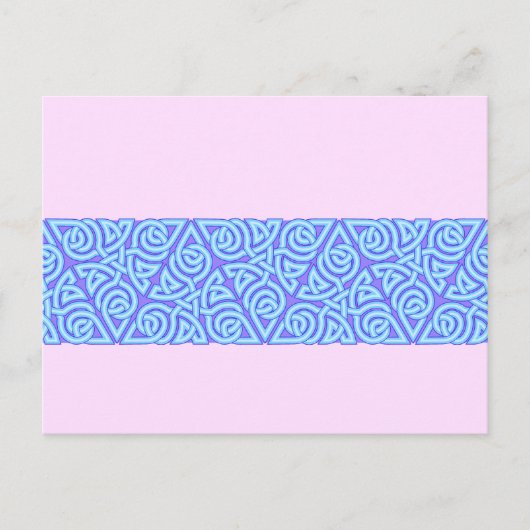 Serene Triangle Knot Band Postkarte (Vorderseite)