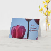 Serene Tulips Nahe Sympathiekarte Karte (Gelbe Blume)