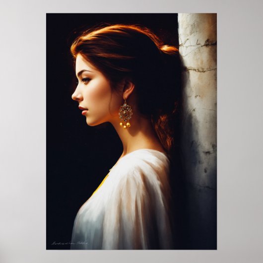 Serene und Atemberaubend: Eine Lady-Blick nach lin Poster (Vorne)