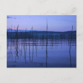 Serene und mistiger See nach heftigem Regen Postka Postkarte (Vorderseite)