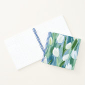 Serene und ruhige Tulips Squared Notebook Notizblock (Innenseite)