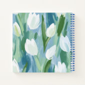 Serene und ruhige Tulips Squared Notebook Notizblock (Rückseite)