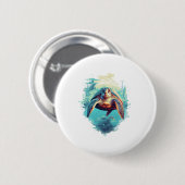 Serene Underwater Turtle Copy Copy Button (Vorne & Hinten)