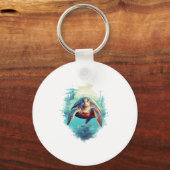 Serene Underwater Turtle Copy Copy Schlüsselanhänger (Vorderseite)