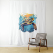 Serene Underwater Turtle Wandteppich (Beispiel)