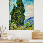 Serene Van Gogh Cypress Poster - Eine zeitlose Flu (Küche)