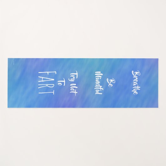 Serene versucht, keine Furz Yogamatte (Vorderseite (Horizontal))