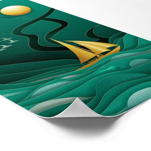 Serene Voyage Poster (Ecke)